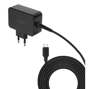 Tooq Cargador portátil GAN USB-C PD 45W Negro