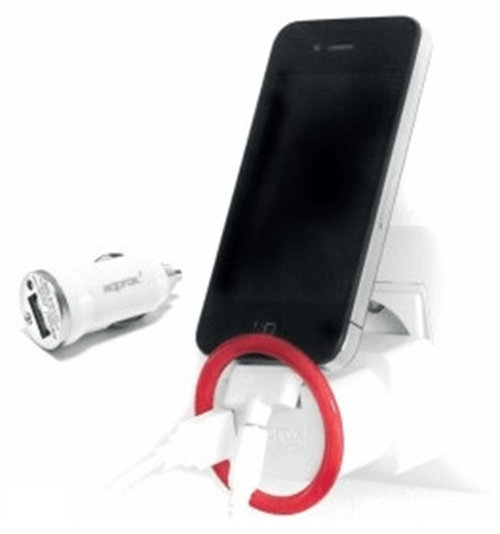 CARGADOR USB PARED APPROX 4 EN 1 SOPORTE APPUMCV4