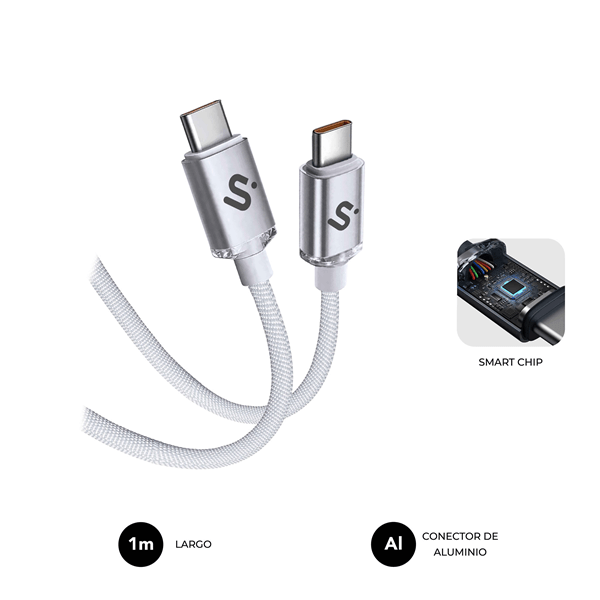 CABLE SUBBLIM OPTIMUS 60W C-C 1M WHITE