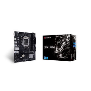 PLACA BASE BIOSTAR Intel H610M H610MHC 2.0 DDR4, LGA1700, GbE LAN, M.2, Dual
