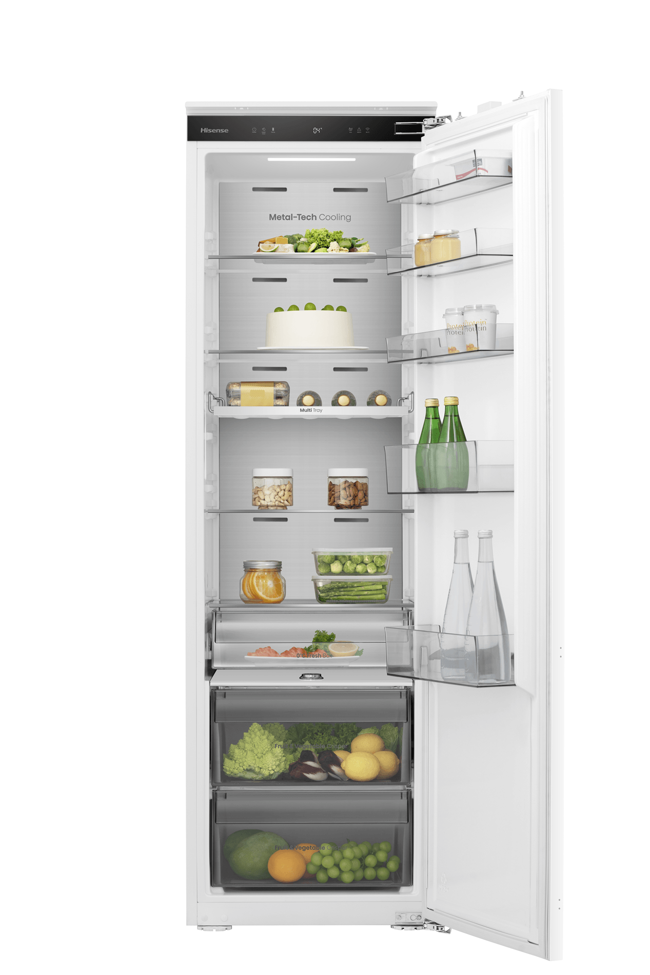 FRIGORIFICO UNA PUERTA INTEGRABLE HISENSE RL3B303SAWE NOFROST E ALTO 177.2 CM ANCHO 54 CM