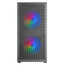 CAJA MICROATX GAMING MARS GAMING MCVORTEX CRISTAL TEMPLADO FRONTAL MESH GPU 273mm 1x3.5 2x2.5 NEGRO