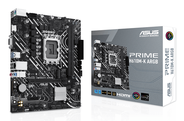 asus intel  prime h610m-k argb lga 1700