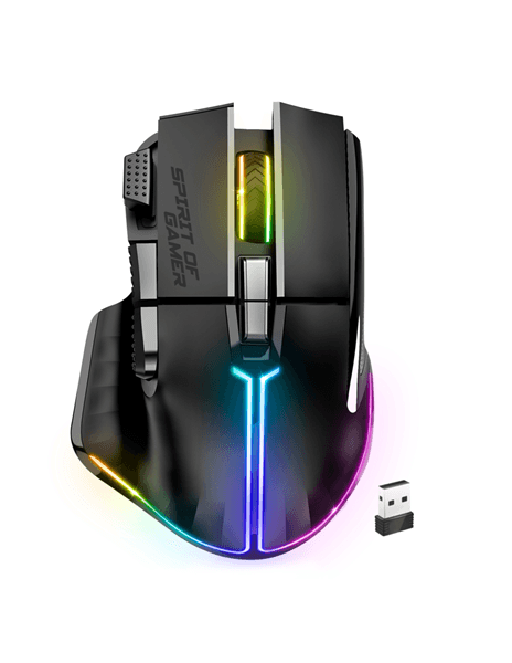 Spirit of Gamer Ratón Inalambrico Pro M5 Black