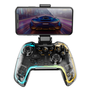GAMEPAD MARS GAMING MGPBT2 BT5.0 INALAMBRICO NEGRO/TRANSPARENTE