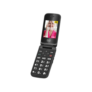 TELEFONO-TREVI-FLEX-PLUS-90-4G-FLIP-SENIOR-PHONE-DUAL-SCREEN-BLACK