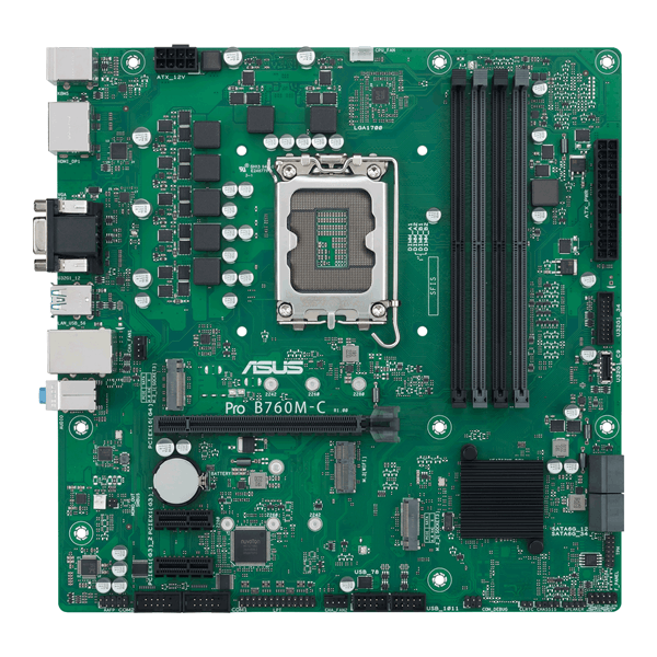 placa intel  asus pro b760m-c-csm lga 1700