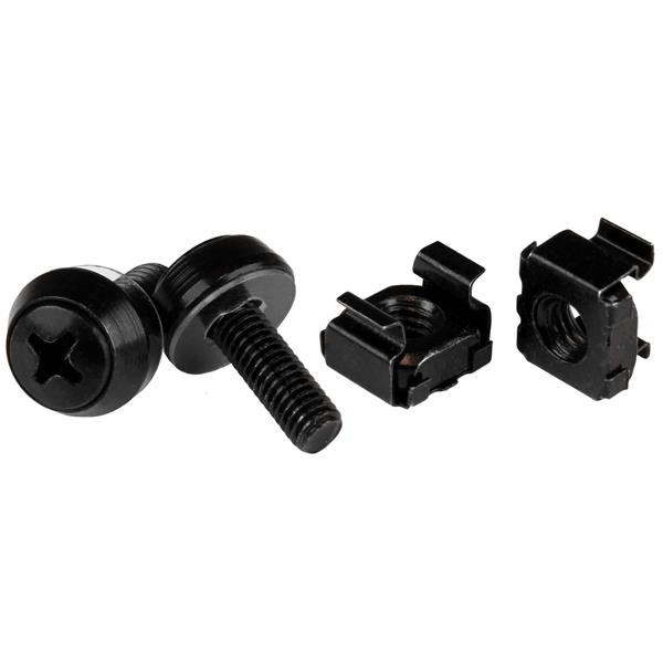 M5 Screws+Cage Nuts - 50 Pack Black