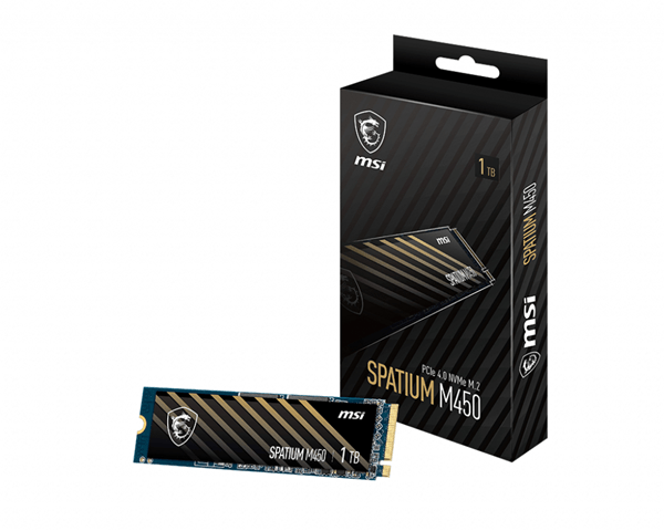 disco duro ssd 1000gb m.2 msi spatium m450 pcie 4.0 nvme m.2 1tb 3600mb s pci express 4.0 nvme