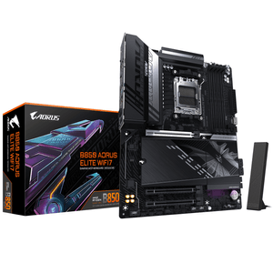 Placa-AMD--GIGABYTE-B850-AORUS-ELITE-WIFI7-Placa-Base---Procesadores-AMD-Ryzen-Serie-9000-VRM-digital-de-14-2-2-fases-hasta-8200MHz-DDR5--OC--1xPCIe-5.0---2xPCIe-4.0-M.2-LAN-2.5-WIFI-7-USB-3.2-Gen-2x2-Socket-AM5