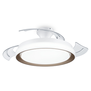VENTILADOR-DE-TECHO-RETRACTIL-PHILIPS-BLISS-|-LED-28W---MOTOR-35W-|-LUZ-DORADA-AJUSTABLE
