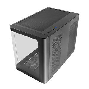 Caja MARS GAMING  MC-FUSIONM, Caja Gaming Micro-ATX, Ventana Lateral y Frontal Curvo de Cristal Templado Continuo, Minitorre PC Doble Cámara, Soporte Refrigeración Líquida, Espacio Interno Optimizado, Blanco  Blanco