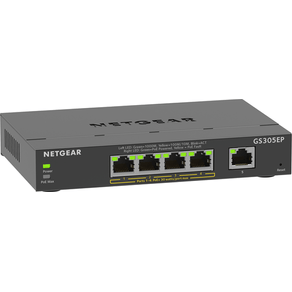 ProSafe Gigabit Ethernet Switch 5 puertos 4 x PoE+ (63W)  (Sobremesa) Monitorizaci n  VLAN