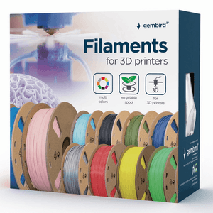 FILAMENTO ABS GEMBIRD NEGRO, 1,75 MM, 1 KG