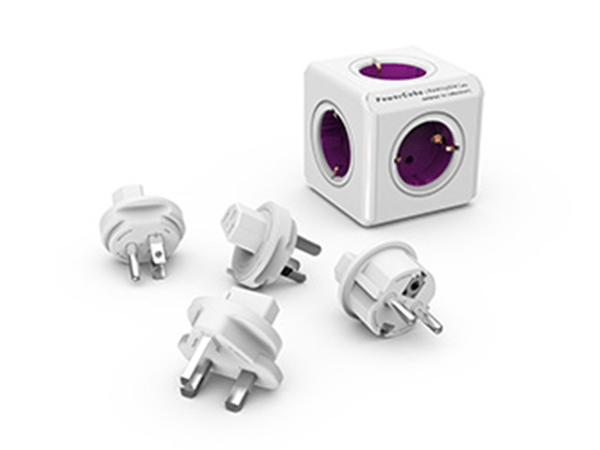 Rewirable 4 changeable plugs Purple