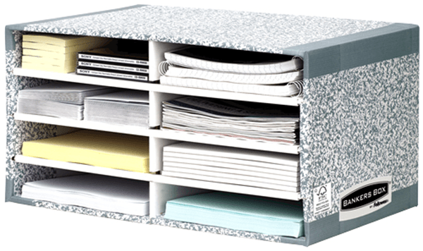 ORGANIZADOR GRIS/BLANCO BANKERS BOX 08750EU