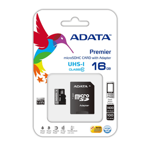 MEMORIA 16 GB MICRO SDHC ADATA CLASE 10 + ADAPTADOR