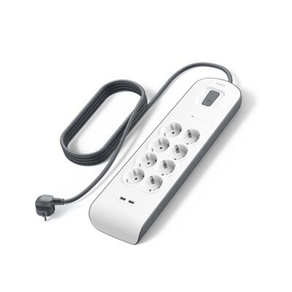 REGLETA-ALIMENTACION-BELKIN-BSV804VF2M-V2-8-TOMAS-CON-PROTECCION-2xUSB-A-INTERRUPTOR-COLOR-BLANCO