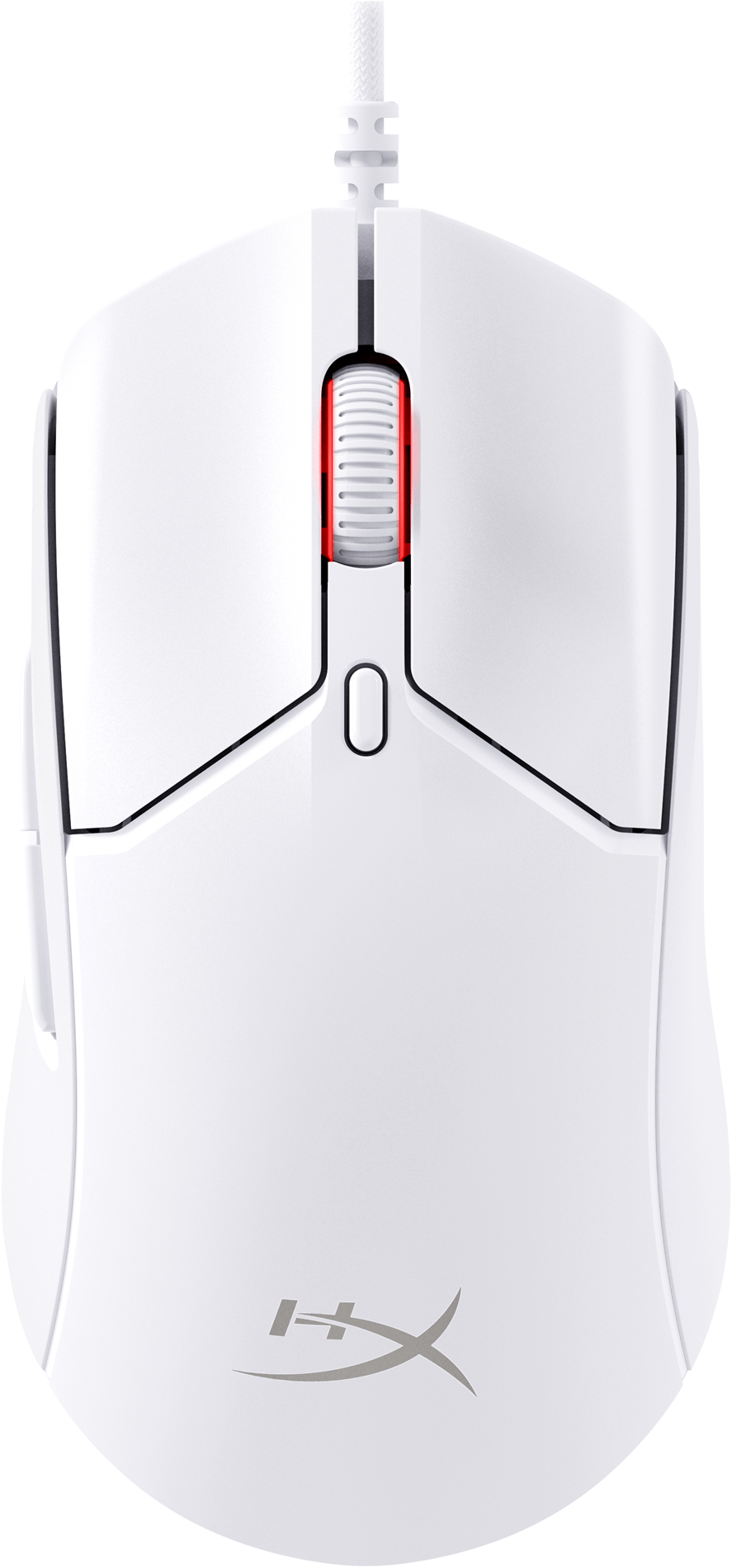 hp hyperx pulsefire haste 2 white - mouse - 6n0a8aa