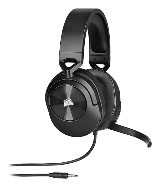 auriculares corsair hs55 stereo negro carbon ca-9011260-eu