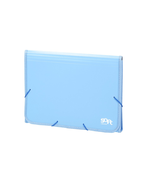 acordeon polipropileno soft folio 13 departamentos ribete goma azul carchivo 19260010