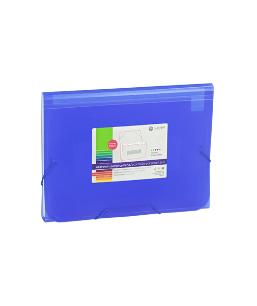 carpeta acordeon polipropileno 13 departamentos azul carchivo 1913kf50