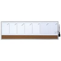 Miniatura 2 de ORGANIZADOR SEMANAL MAGNETICO+TABLERO CORCHO HORIZONTAL 585x190MM NOBO 1903780