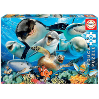 Miniatura 1 de PUZZLE INFANTIL 100 SELFIE BAJO EL AGUA DE 6-8 ANOS EDUCA BORRAS 18062