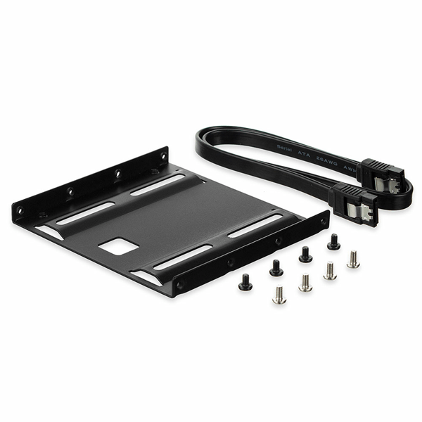 ewent kit adaptador 2,5 a 3,5  ssd hdd con tornillos y cable de  50cm sata iii