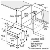 Miniatura 5 de HORNO BOSCH HBA510BR3 MULTIFUNCION INOX
