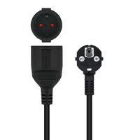Miniatura 4 de Nanocable Cable Alim. Alargador schuko negro 10 M