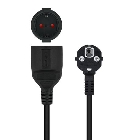 Nanocable Cable Alim. Alargador schuko negro 10 M - Imagen 4 de 4 Nanocable Cable Alim. Alargador schuko negro 10 M - Imagen 4 de 4