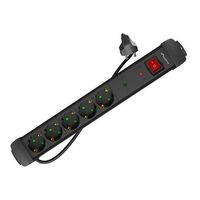 Miniatura 2 de REGLETA LANBERG SP1 5 TOMAS SCHUKO PROTECCION HASTA 2500W NEGRA 1.5M