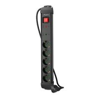 Miniatura 4 de REGLETA LANBERG SP1 5 TOMAS SCHUKO PROTECCION HASTA 2500W NEGRA 1.5M