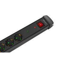 Miniatura 5 de REGLETA LANBERG SP1 5 TOMAS SCHUKO PROTECCION HASTA 2500W NEGRA 1.5M