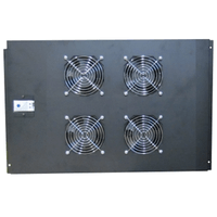 Miniatura 1 de WP FAN TRAY FOR RNA (800 DEPTH)  WITH 4 FANS AND THERMOSTAT, BLACK  (WPN-ACS-N080-4)
