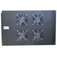 Miniatura 2 de WP FAN TRAY FOR RNA (800 DEPTH)  WITH 4 FANS AND THERMOSTAT, BLACK  (WPN-ACS-N080-4)