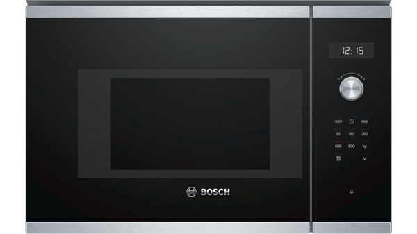 HORNO MICROONDAS INTEGRABLE BOSCH BFL524MS0 SIN GRILL NEGRO