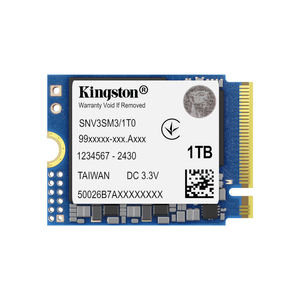 DISCO DURO SSD 1000GB M.2  KINGSTON 1000G NV3 M.2 2230 NVMe SSD 6000MB/s PCI Express 4.0 NVMe
