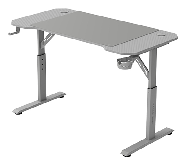 MESA MARS GAMING MGD ERGO 120 REGULABLE EN ALTURA TABLERO BLANCO 120x60 CHASIS DE ACERO ALF. XXL