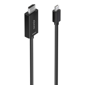 AISENS-Cable-conversor-MINI-DP-a-HDMI-4K-60Hz--MINI-DP-M-HDMI-M--Negro--1-0m