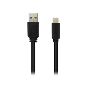 CANYON Cable Tipo C-USB 3.0 de PVC Negro 1m CNE-USBC4B