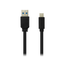 CANYON Cable Tipo C-USB 3.0 de PVC Negro 1m CNE-USBC4B