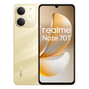 TELEFONO MOVIL LIBRE REALME NOTE 70T , OC,  4GB , 128GB, ANDROID 15,BEACH GOLD