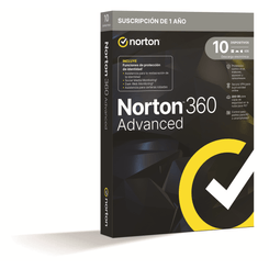 NORTON 360 ADVANCE 200GB 1 USER 10 DEVICES 1 A??O  BOX