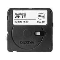 Miniatura 3 de BROTHER Cinta domestica Btag 231 negro sobre blanco. Ancho: 12 mm. Longitud: 4 m
