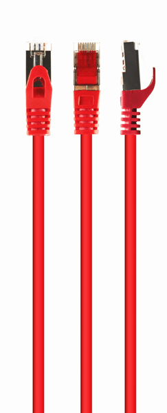 CABLE RED S-FTP GEMBIRD CAT 6A LSZH ROJO 0,5 M