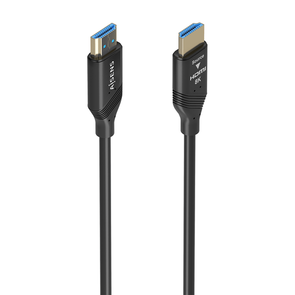 CABLE HDMI AISENS V2.1 OPTICO ACTIVO AOC 8K60HZ 48GBPS A/M-A/M 10M NEGRO
