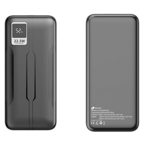 LEOTEC-POWERBANK-20000mAh-225W-PD20W-Carga-rapida-Negro--1-salida-USB-C---2-salidas-USB-A-incluye-cable-USB-A-a-USB-C-de-225W-