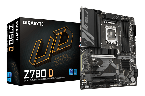 Placa Intel GIGABYTE Z790 D Placa base - Soporta CPUs Intel Core de 14ª generación, VRM digital de 12+1+1 fases, hasta 7600MHz DDR5 (OC), 3xPCIe 4.0